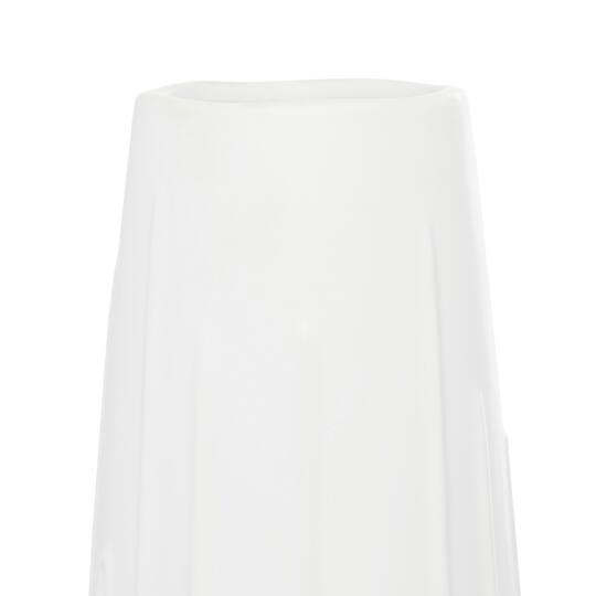 CosmoLiving by Cosmopolitan White Ceramic Contemporary Vase, 7" x 26"